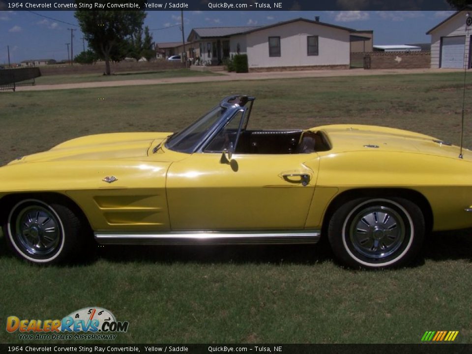1964 Chevrolet Corvette Sting Ray Convertible Yellow / Saddle Photo #1