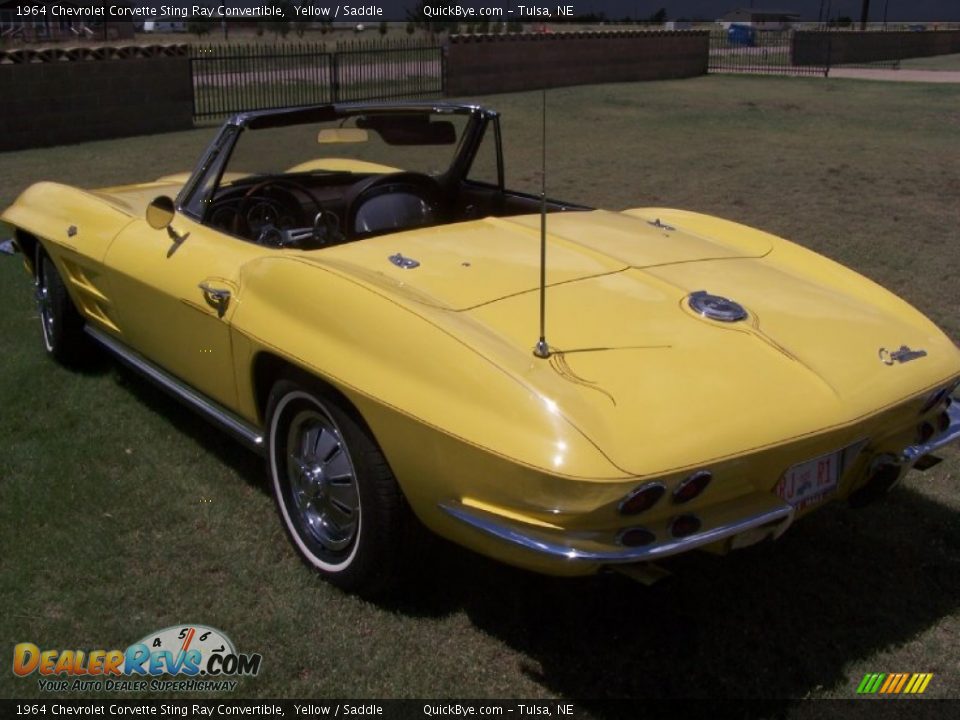 Yellow 1964 Chevrolet Corvette Sting Ray Convertible Photo #3