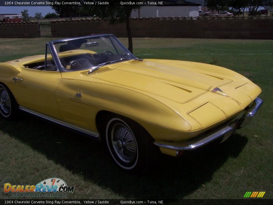 1964 Chevrolet Corvette Sting Ray Convertible Yellow / Saddle Photo #5