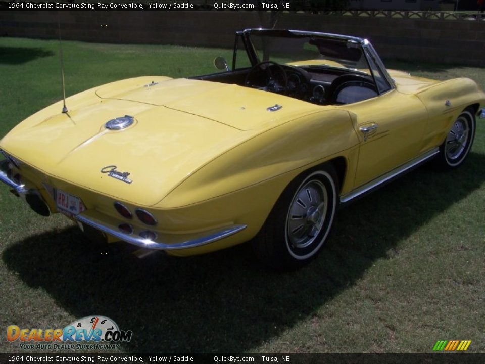 1964 Chevrolet Corvette Sting Ray Convertible Yellow / Saddle Photo #6