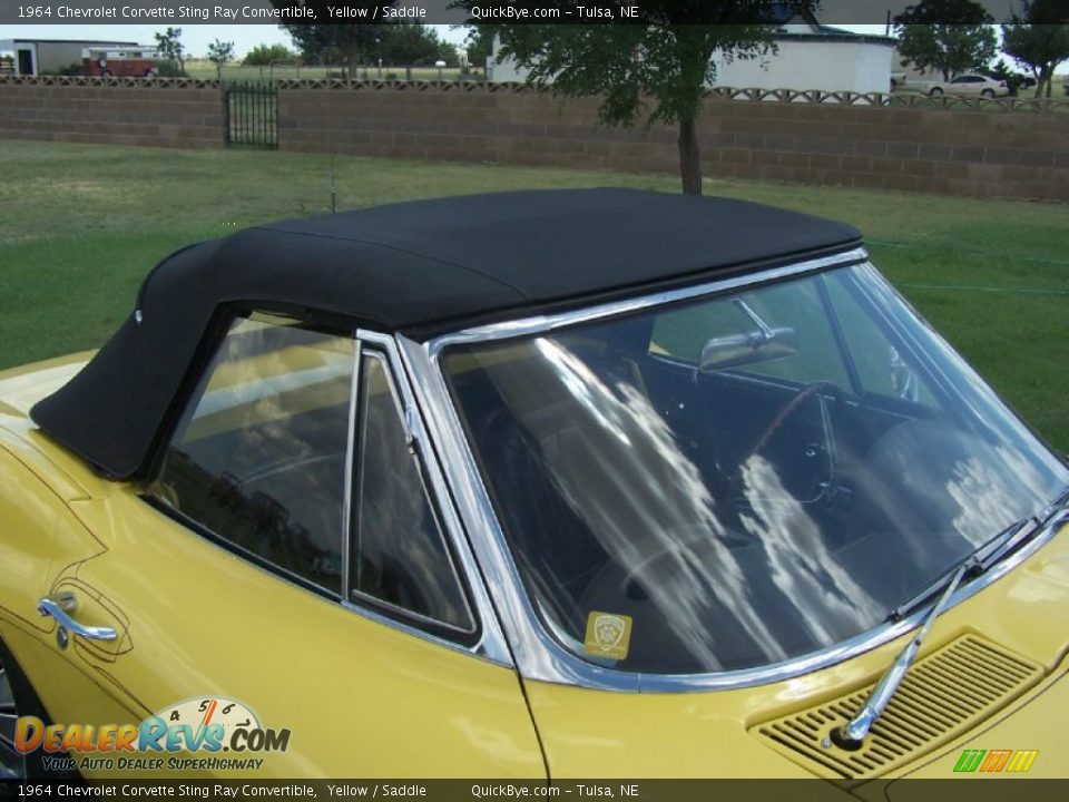 1964 Chevrolet Corvette Sting Ray Convertible Yellow / Saddle Photo #7