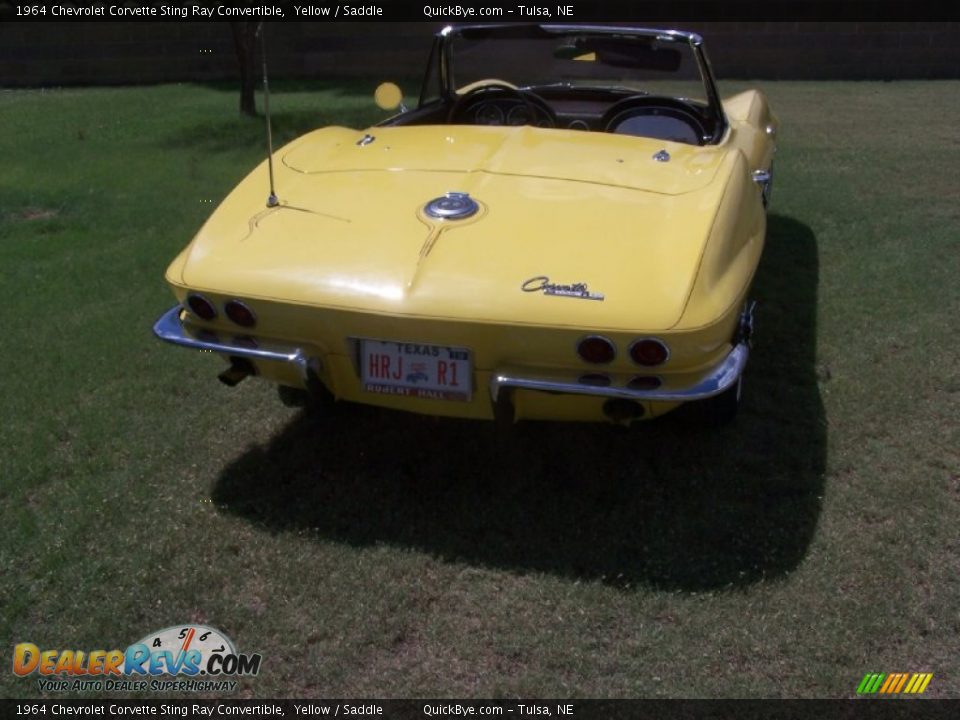 1964 Chevrolet Corvette Sting Ray Convertible Yellow / Saddle Photo #8