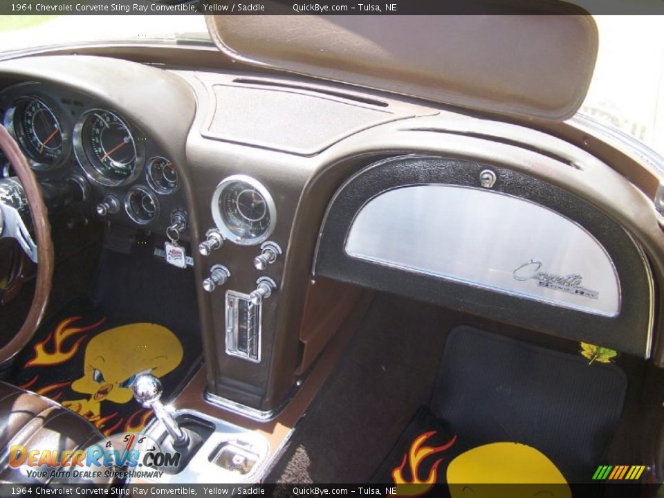 1964 Chevrolet Corvette Sting Ray Convertible Yellow / Saddle Photo #10