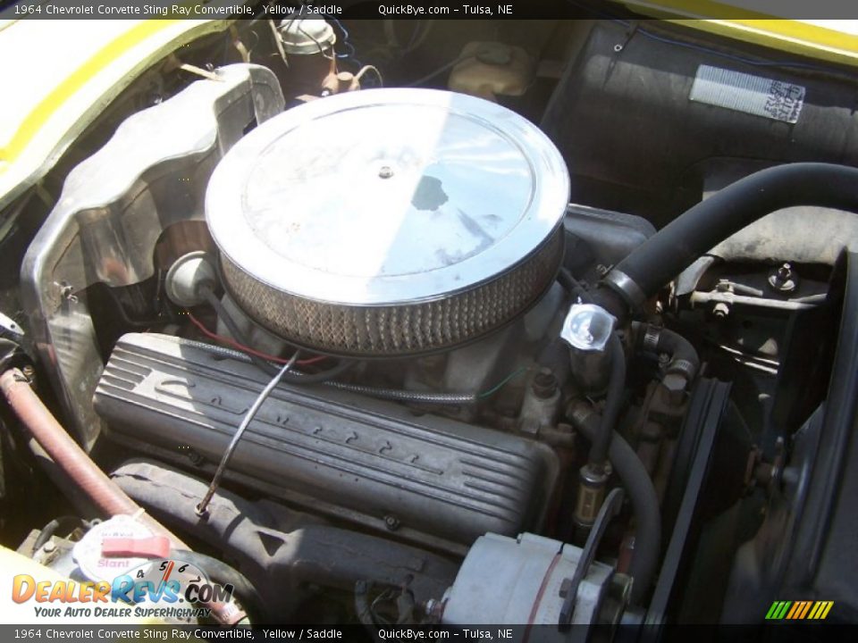 1964 Chevrolet Corvette Sting Ray Convertible Yellow / Saddle Photo #12