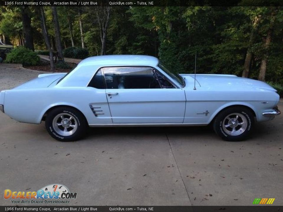 1966 Ford Mustang Coupe Arcadian Blue / Light Blue Photo #1