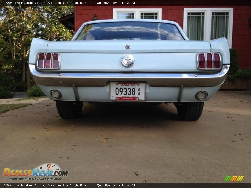 1966 Ford Mustang Coupe Arcadian Blue / Light Blue Photo #2