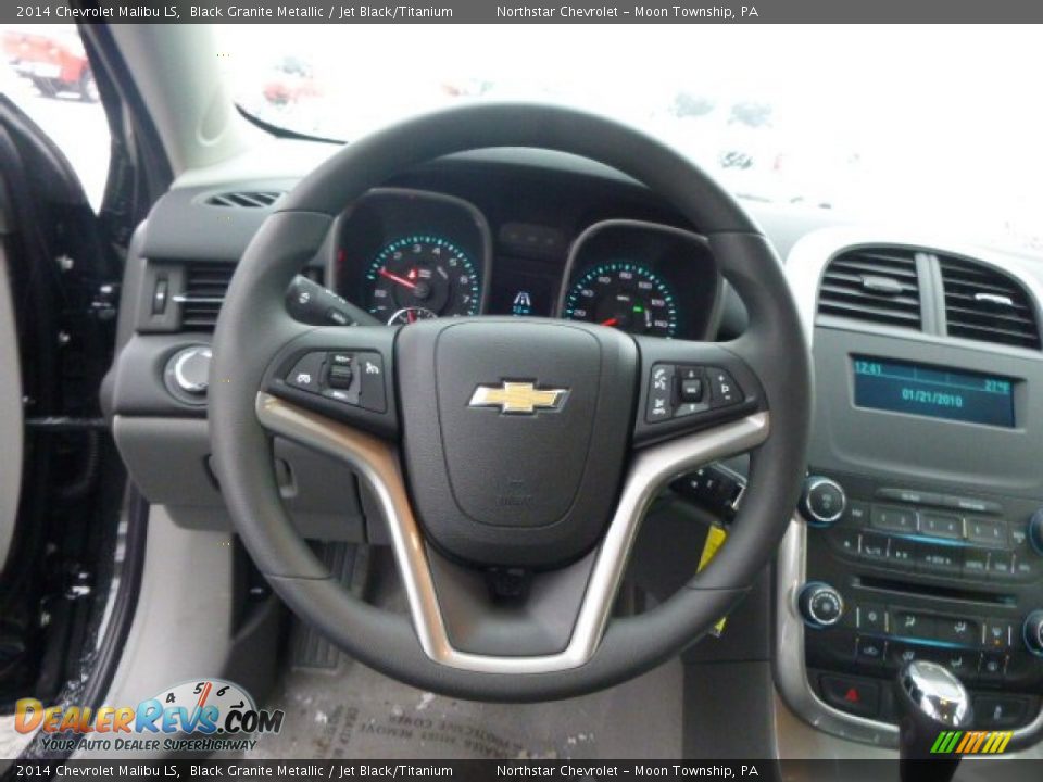 2014 Chevrolet Malibu LS Black Granite Metallic / Jet Black/Titanium Photo #18