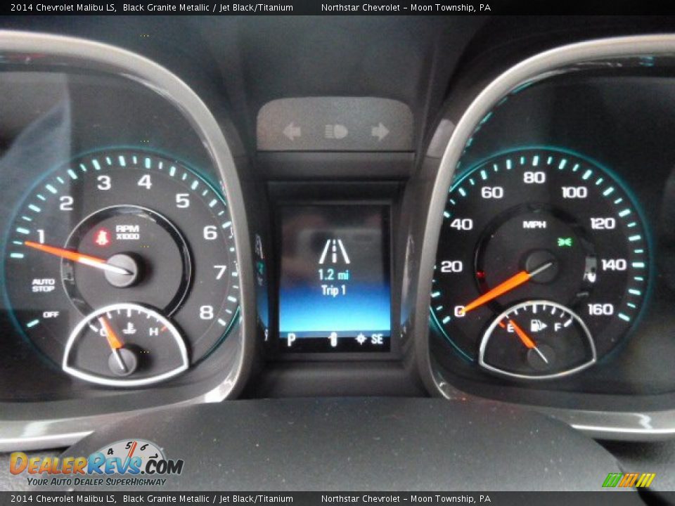 2014 Chevrolet Malibu LS Black Granite Metallic / Jet Black/Titanium Photo #19