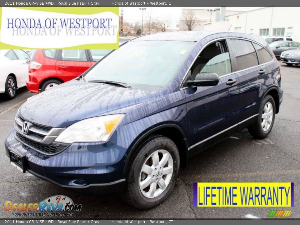 2011 Honda CR-V SE 4WD Royal Blue Pearl / Gray Photo #1