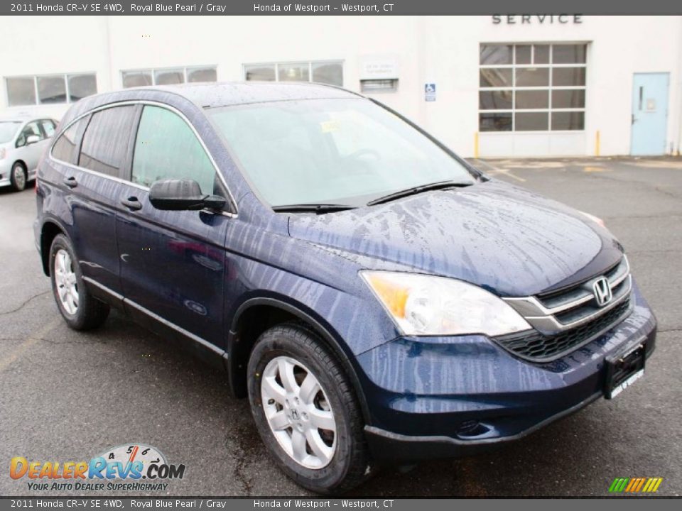 2011 Honda CR-V SE 4WD Royal Blue Pearl / Gray Photo #3