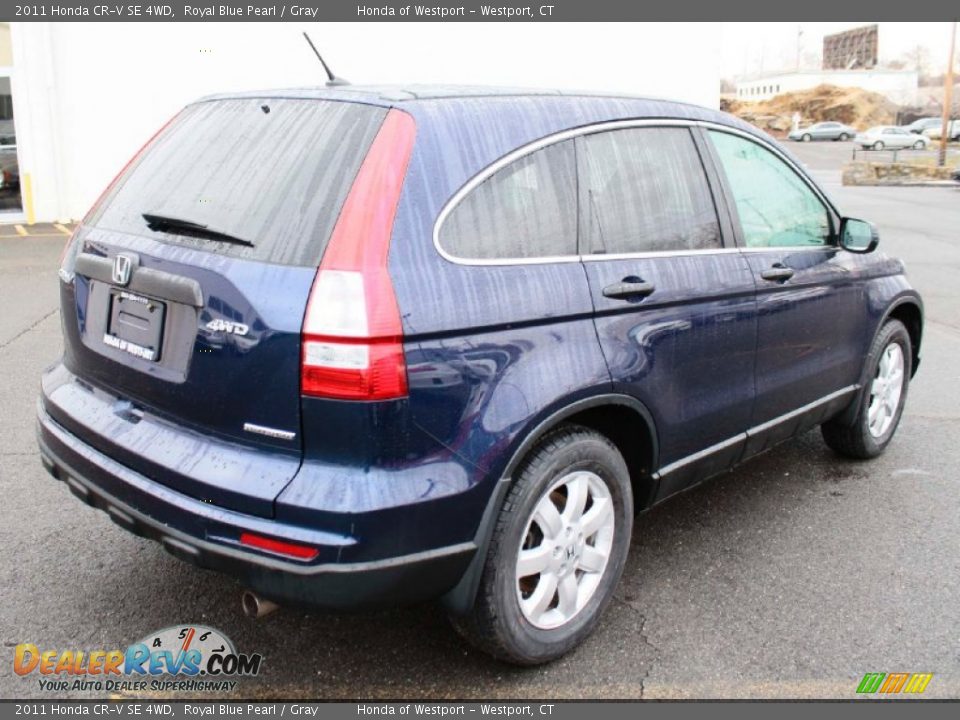2011 Honda CR-V SE 4WD Royal Blue Pearl / Gray Photo #6