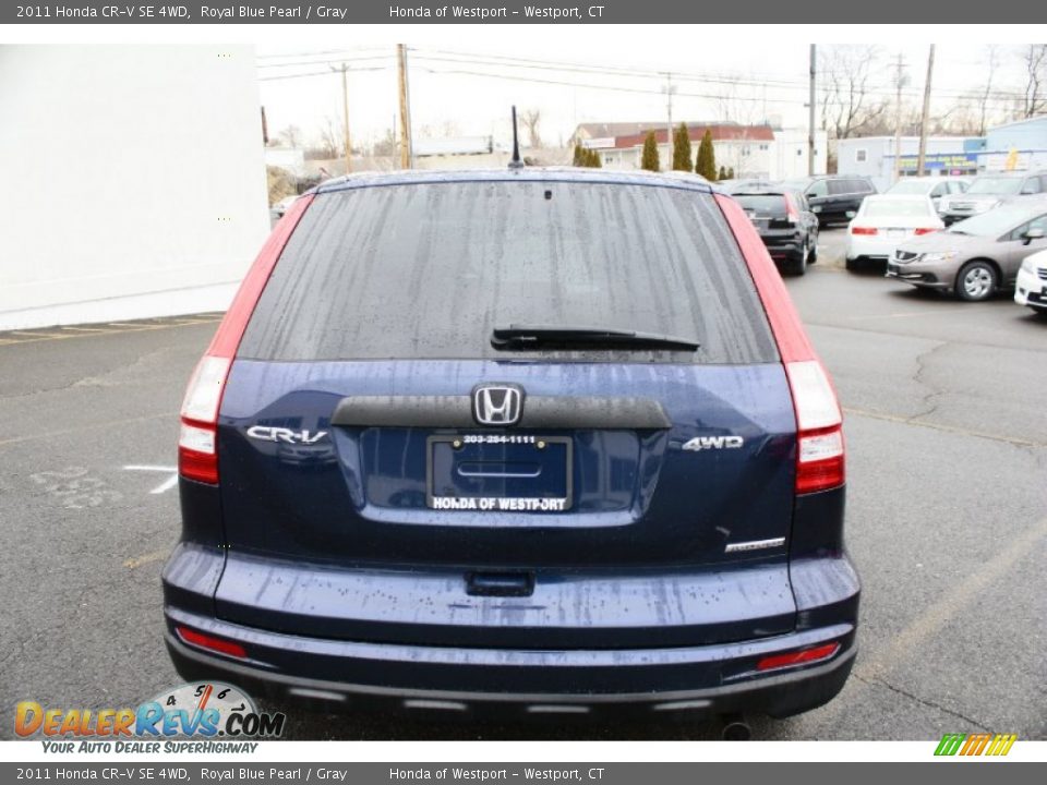 2011 Honda CR-V SE 4WD Royal Blue Pearl / Gray Photo #7