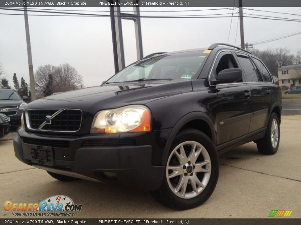 2004 Volvo XC90 T6 AWD Black / Graphite Photo #1