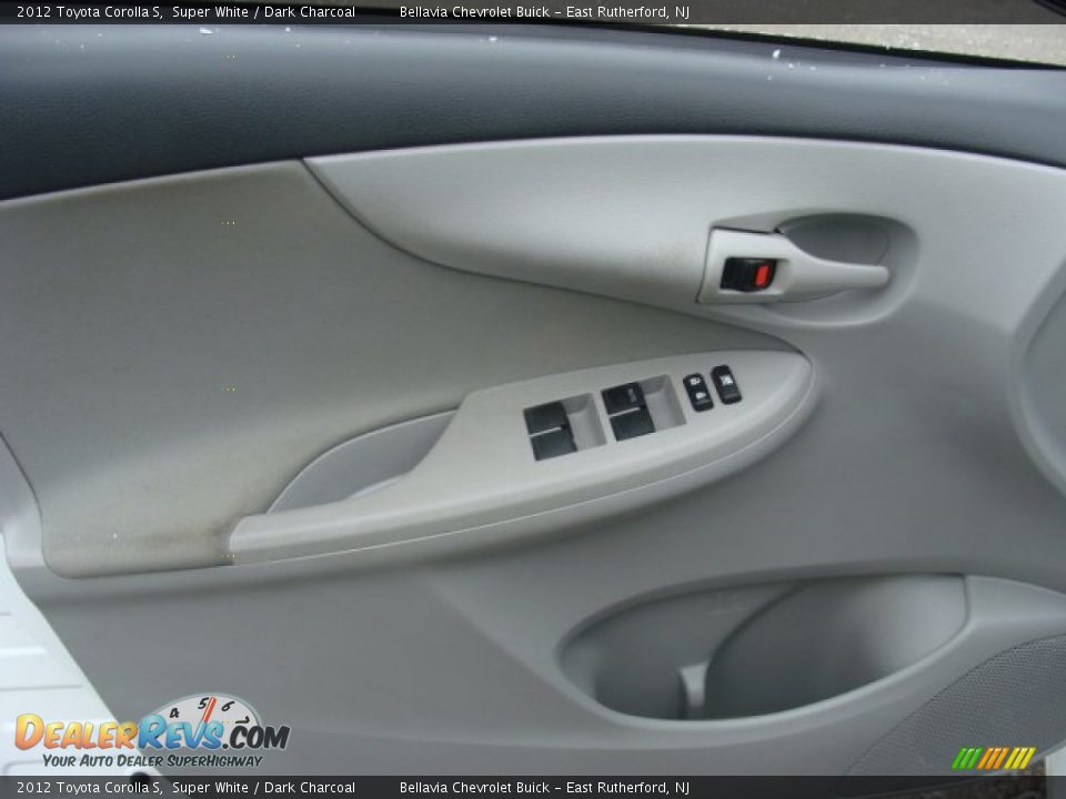 2012 Toyota Corolla S Super White / Dark Charcoal Photo #6
