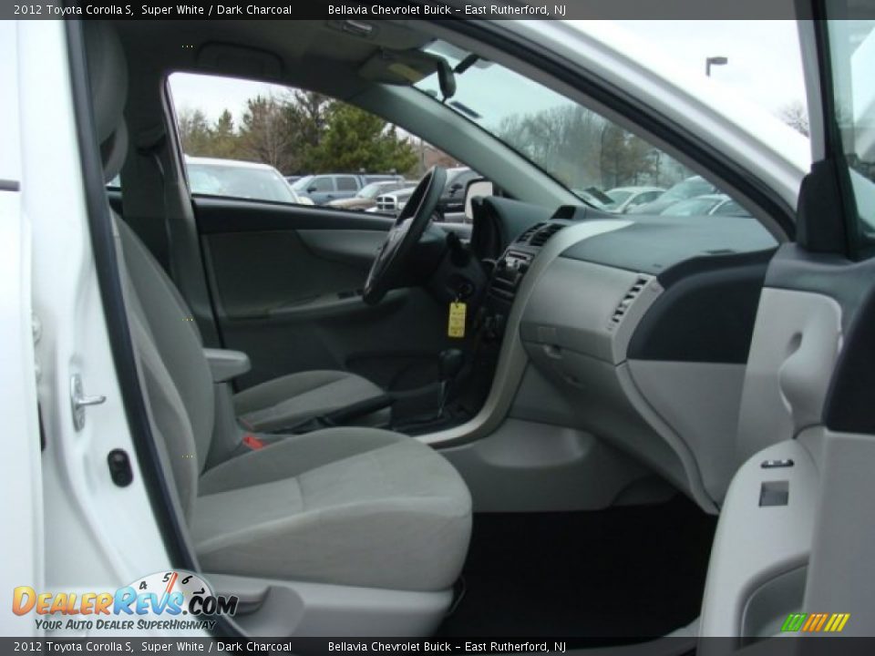 2012 Toyota Corolla S Super White / Dark Charcoal Photo #8
