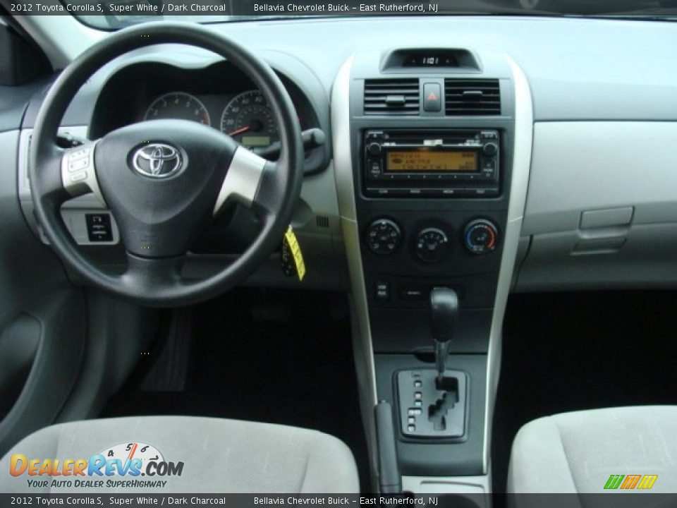 2012 Toyota Corolla S Super White / Dark Charcoal Photo #9