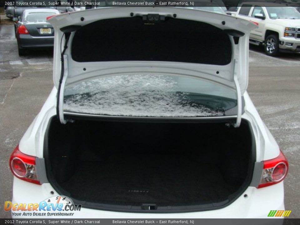2012 Toyota Corolla S Super White / Dark Charcoal Photo #13
