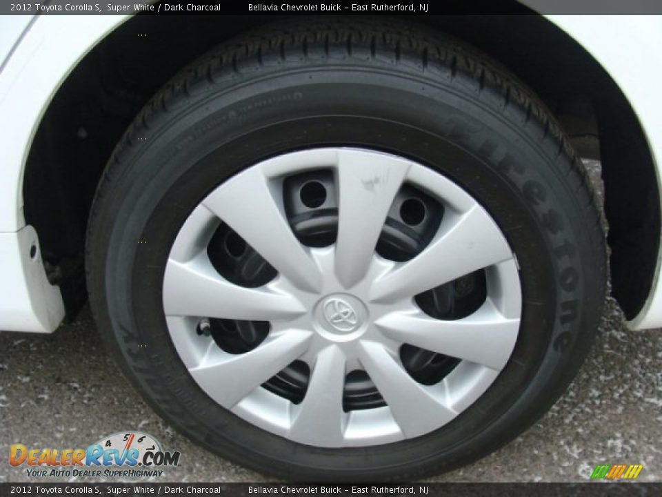 2012 Toyota Corolla S Super White / Dark Charcoal Photo #14