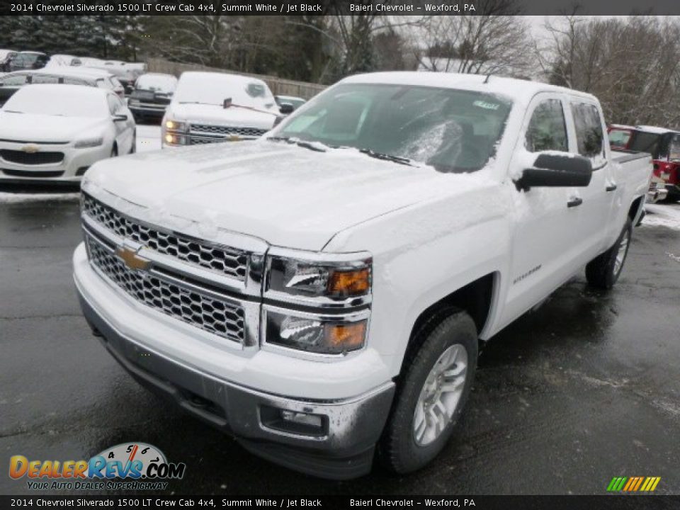 2014 Chevrolet Silverado 1500 LT Crew Cab 4x4 Summit White / Jet Black Photo #2