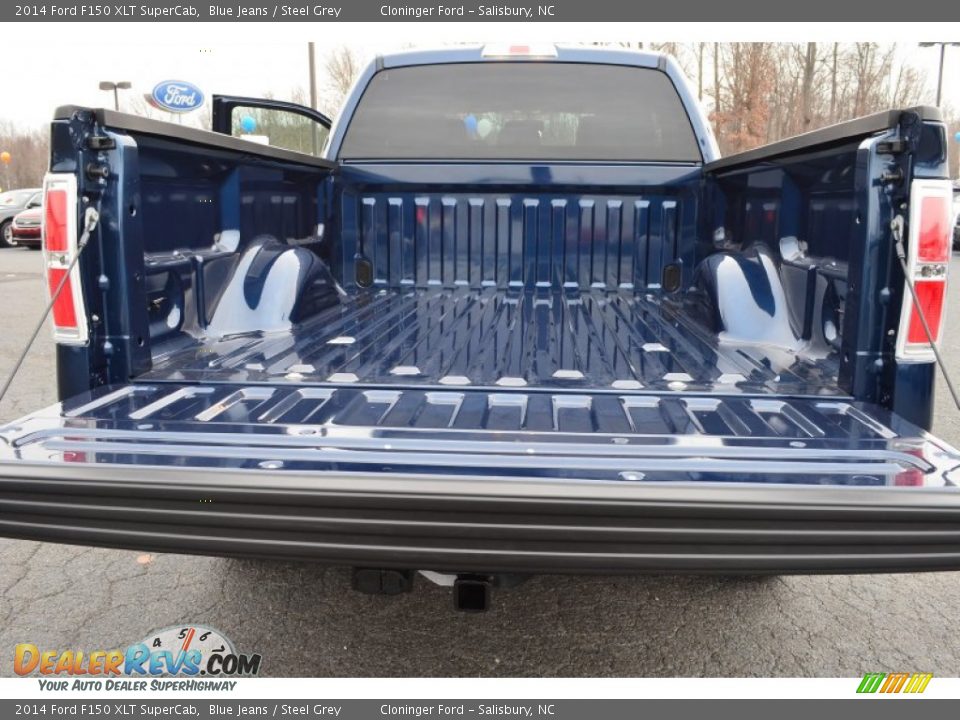 2014 Ford F150 XLT SuperCab Blue Jeans / Steel Grey Photo #8