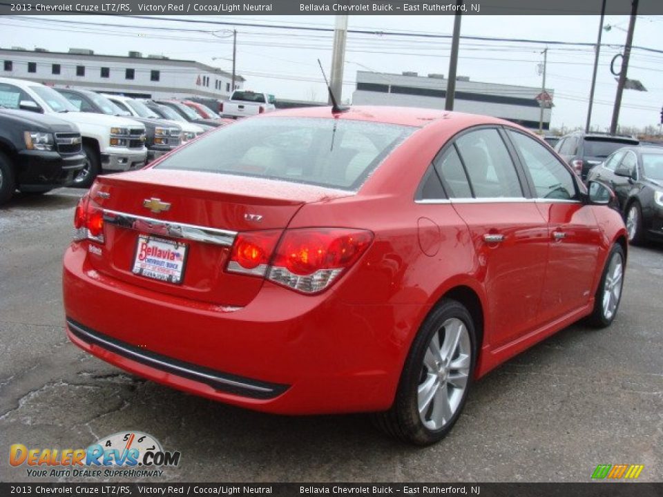 2013 Chevrolet Cruze LTZ/RS Victory Red / Cocoa/Light Neutral Photo #4