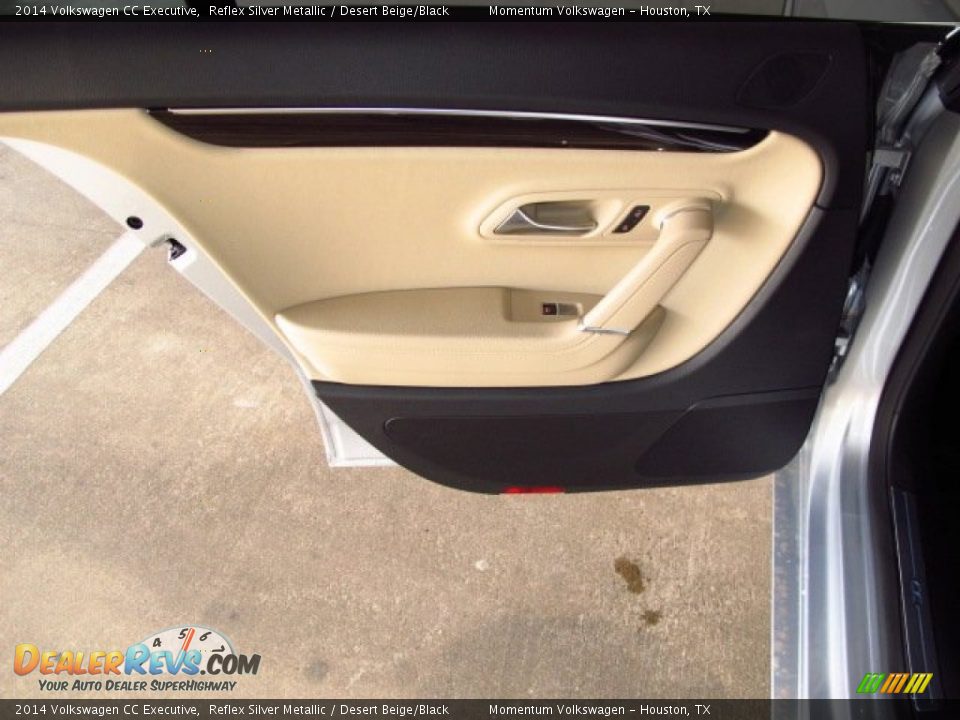 2014 Volkswagen CC Executive Reflex Silver Metallic / Desert Beige/Black Photo #10