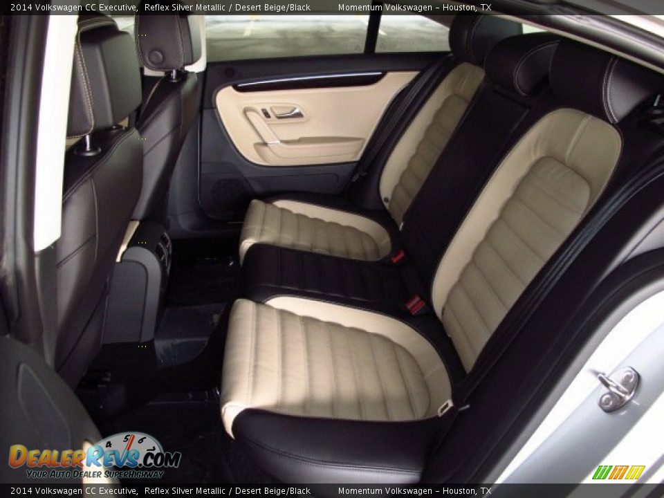 2014 Volkswagen CC Executive Reflex Silver Metallic / Desert Beige/Black Photo #11