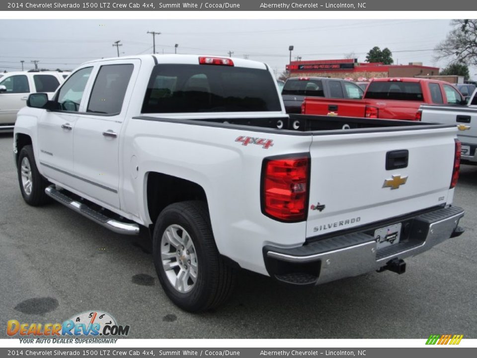 2014 Chevrolet Silverado 1500 LTZ Crew Cab 4x4 Summit White / Cocoa/Dune Photo #4