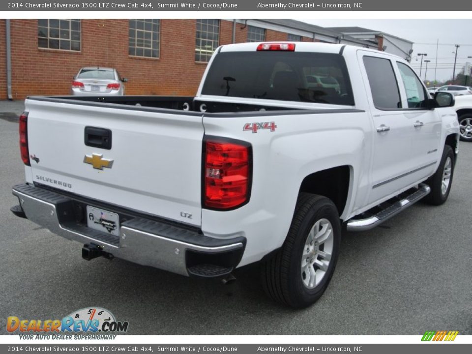 2014 Chevrolet Silverado 1500 LTZ Crew Cab 4x4 Summit White / Cocoa/Dune Photo #5