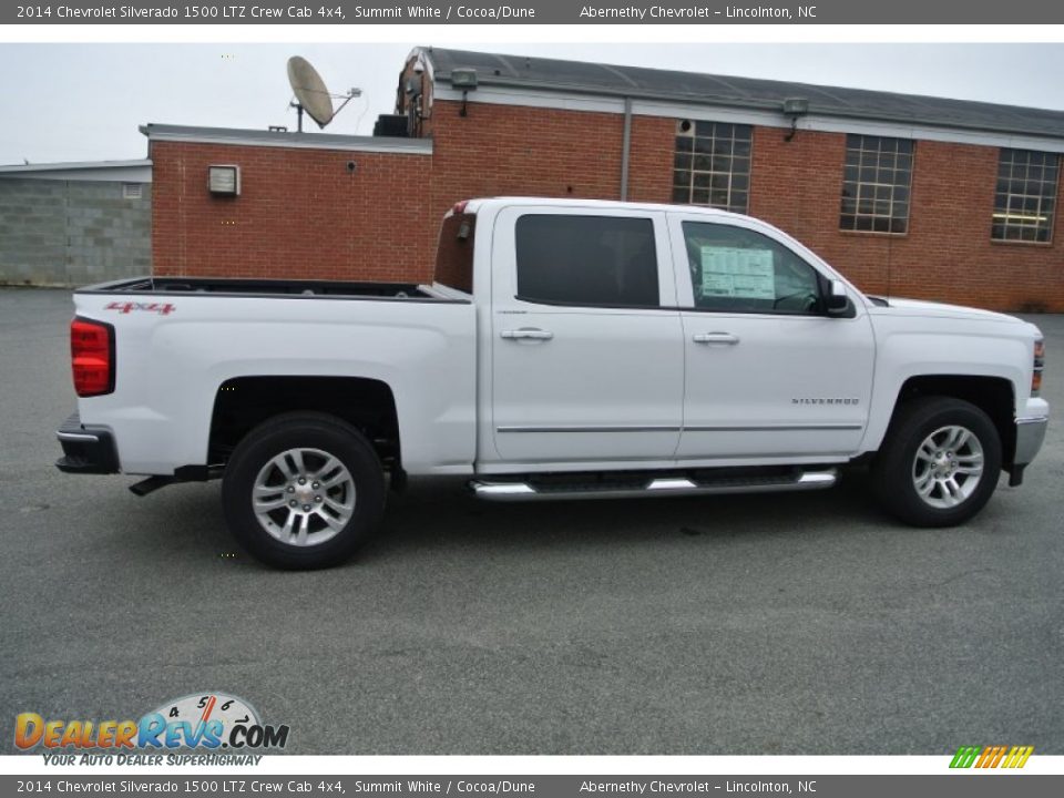 2014 Chevrolet Silverado 1500 LTZ Crew Cab 4x4 Summit White / Cocoa/Dune Photo #6