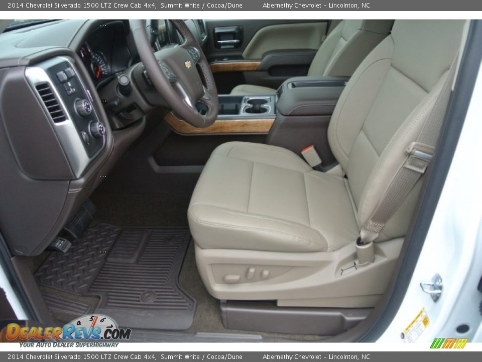 2014 Chevrolet Silverado 1500 LTZ Crew Cab 4x4 Summit White / Cocoa/Dune Photo #8