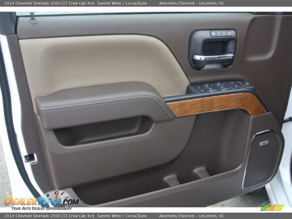 2014 Chevrolet Silverado 1500 LTZ Crew Cab 4x4 Summit White / Cocoa/Dune Photo #9