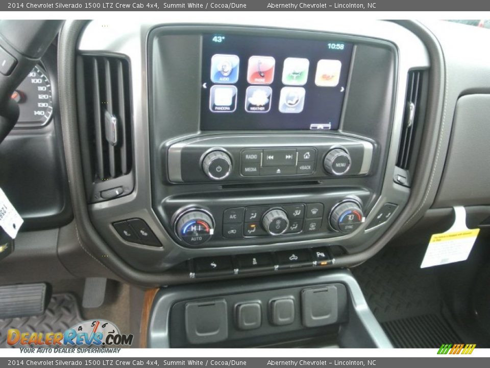 2014 Chevrolet Silverado 1500 LTZ Crew Cab 4x4 Summit White / Cocoa/Dune Photo #11