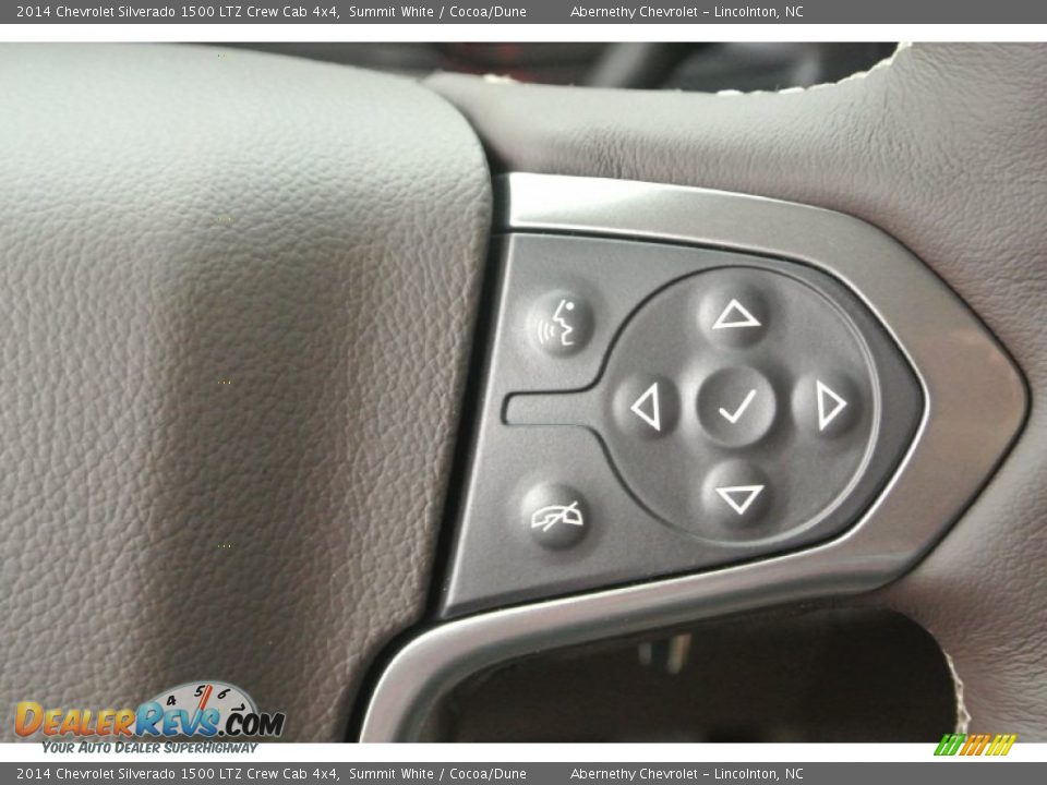 2014 Chevrolet Silverado 1500 LTZ Crew Cab 4x4 Summit White / Cocoa/Dune Photo #13