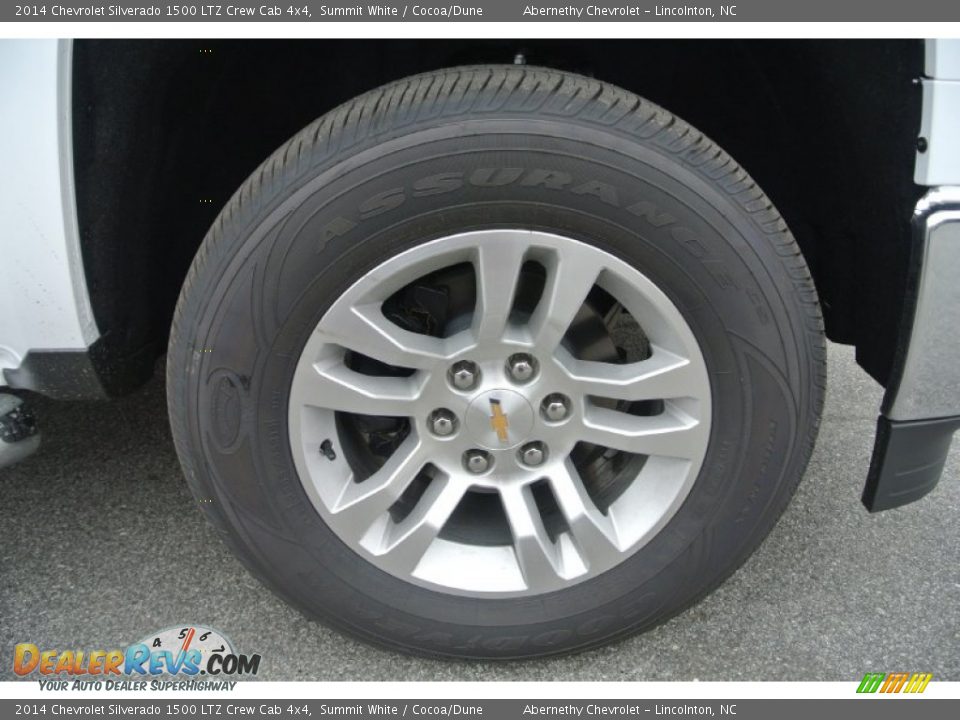 2014 Chevrolet Silverado 1500 LTZ Crew Cab 4x4 Summit White / Cocoa/Dune Photo #20