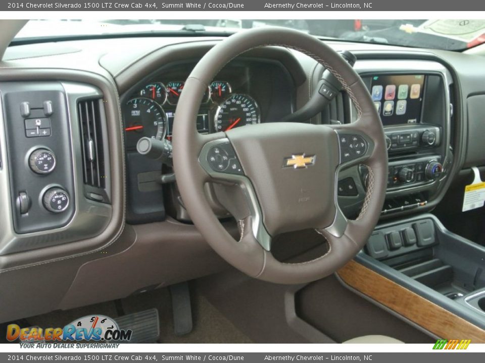 2014 Chevrolet Silverado 1500 LTZ Crew Cab 4x4 Summit White / Cocoa/Dune Photo #22