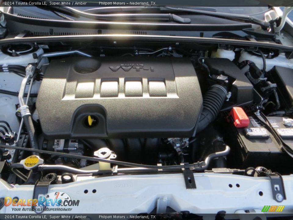 2014 Toyota Corolla LE Super White / Amber Photo #15