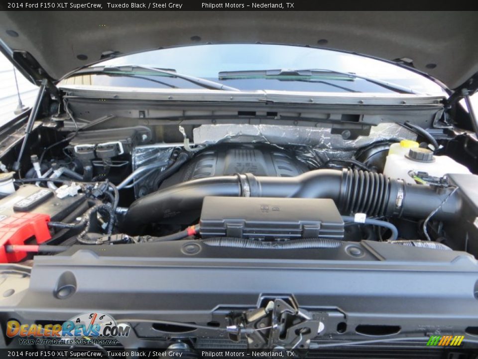 2014 Ford F150 XLT SuperCrew Tuxedo Black / Steel Grey Photo #20