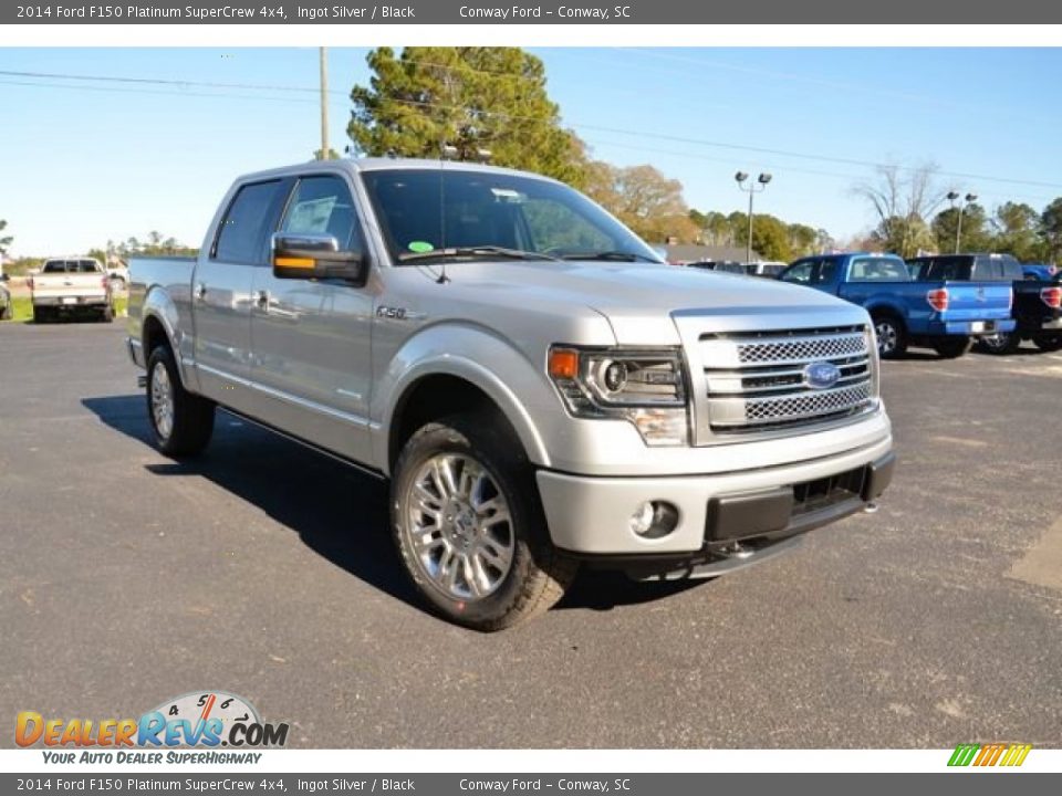 2014 Ford F150 Platinum SuperCrew 4x4 Ingot Silver / Black Photo #3