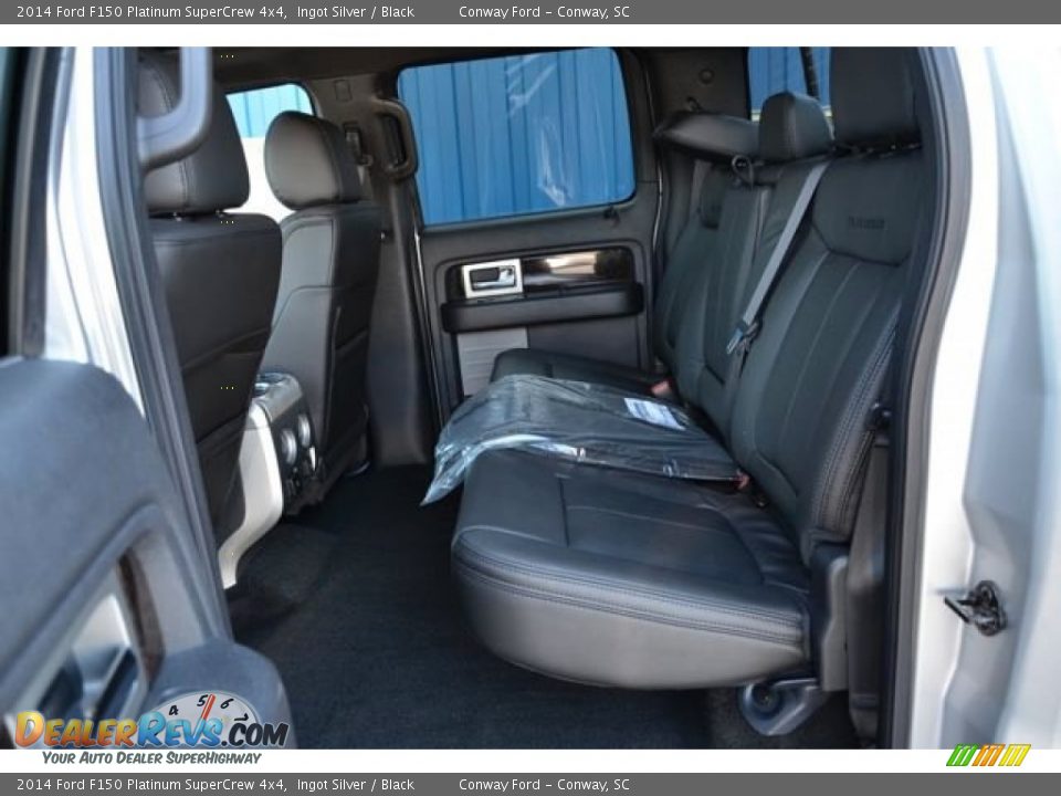Rear Seat of 2014 Ford F150 Platinum SuperCrew 4x4 Photo #14