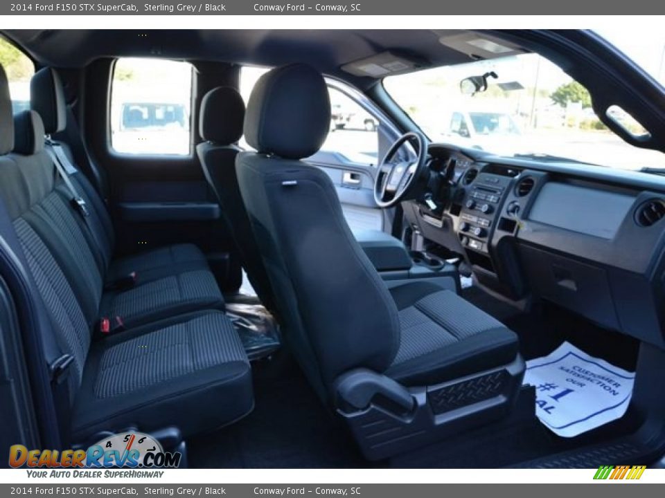 Black Interior - 2014 Ford F150 STX SuperCab Photo #15
