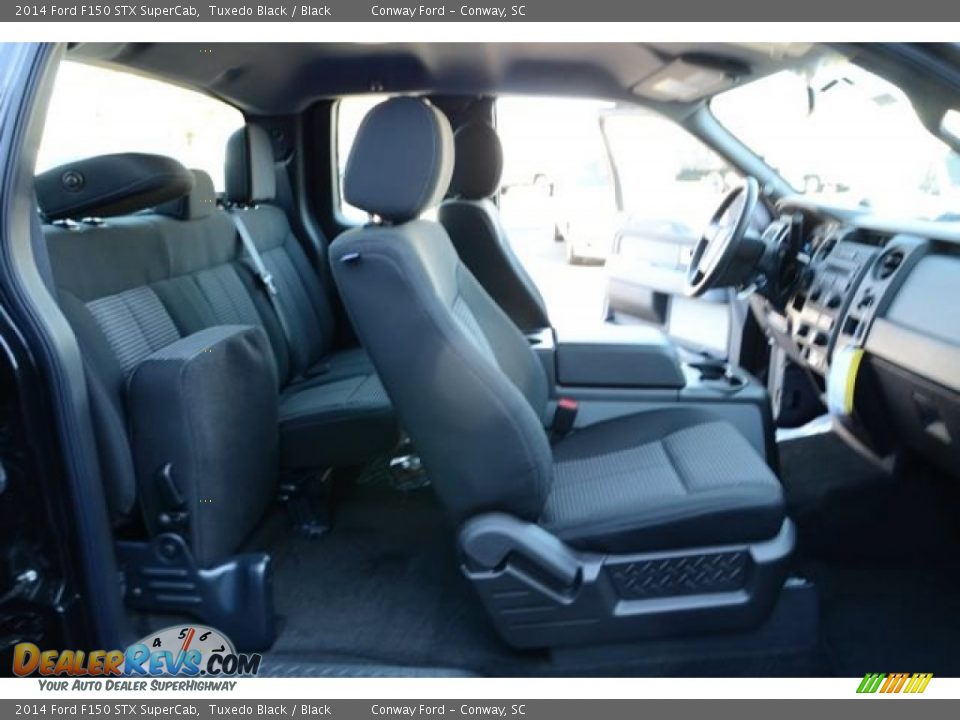 Black Interior - 2014 Ford F150 STX SuperCab Photo #16