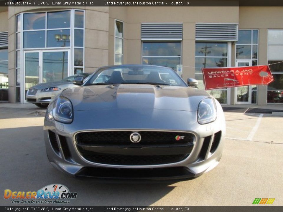 2014 Jaguar F-TYPE V8 S Lunar Grey Metallic / Jet Photo #6