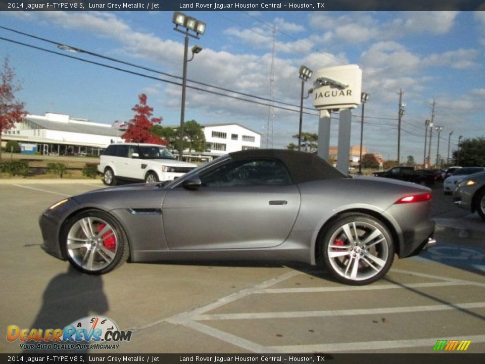2014 Jaguar F-TYPE V8 S Lunar Grey Metallic / Jet Photo #7