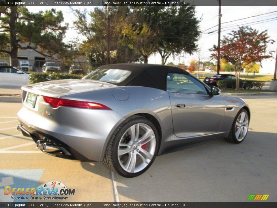 2014 Jaguar F-TYPE V8 S Lunar Grey Metallic / Jet Photo #10