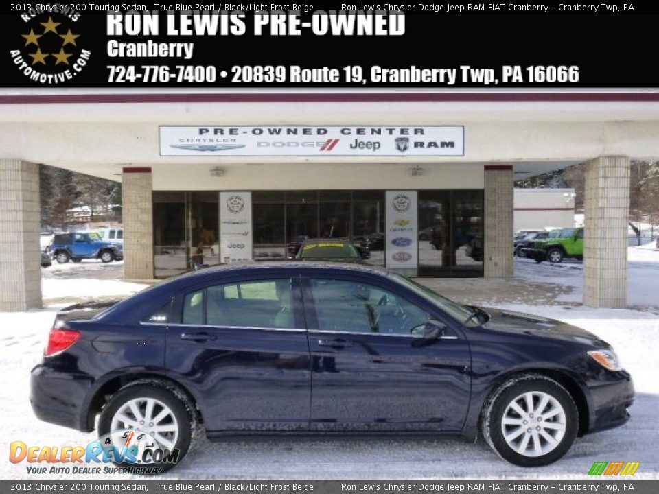 2013 Chrysler 200 Touring Sedan True Blue Pearl / Black/Light Frost Beige Photo #1