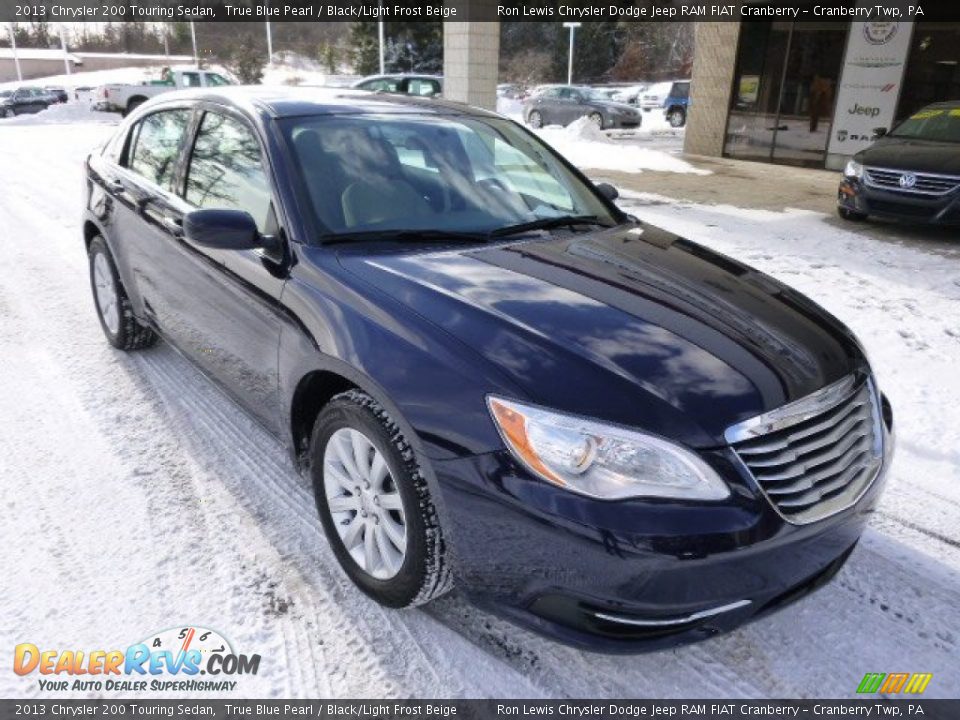 2013 Chrysler 200 Touring Sedan True Blue Pearl / Black/Light Frost Beige Photo #2