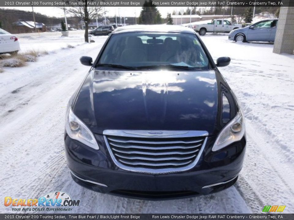 2013 Chrysler 200 Touring Sedan True Blue Pearl / Black/Light Frost Beige Photo #3
