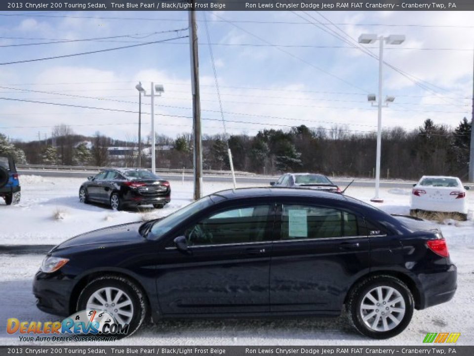 2013 Chrysler 200 Touring Sedan True Blue Pearl / Black/Light Frost Beige Photo #5