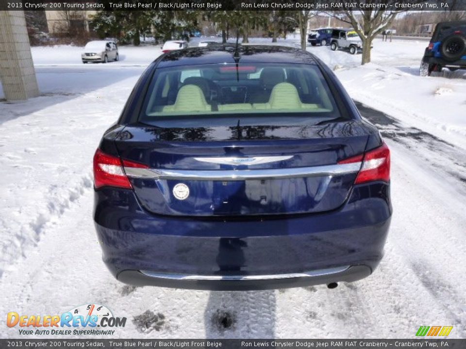 2013 Chrysler 200 Touring Sedan True Blue Pearl / Black/Light Frost Beige Photo #7